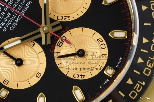 MiroTime 0429 Daytona 116518 BTF 1:1 Best Edition Paul Newman Black YG Dial on Oysterflex Rubber Strap SA4130 V Modern 2259